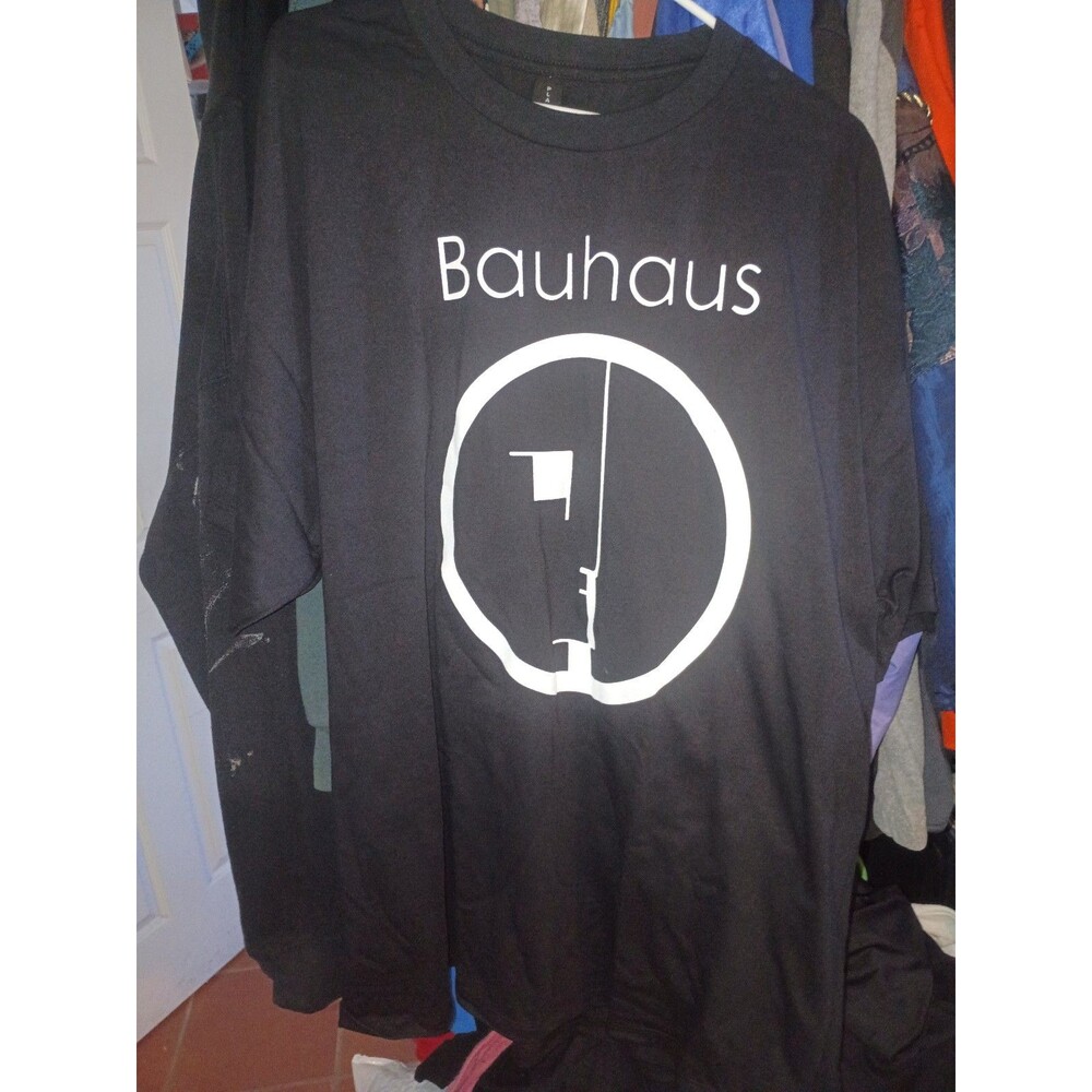 Rare Bauhaus graphic music band alternative rock art tee size XL
